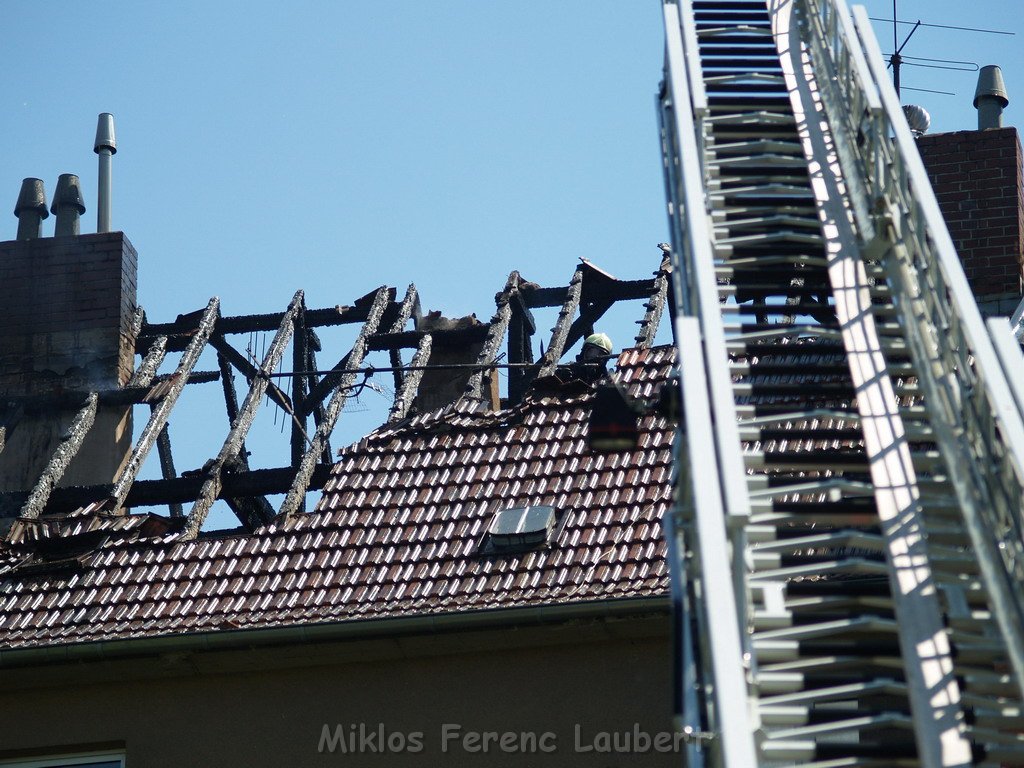 Dachstuhlbrand Koeln Kalk Kalker Hauptstr   P195.JPG